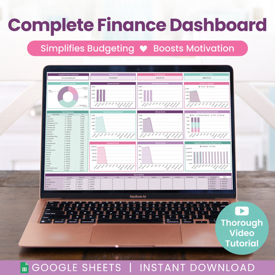 Complete Finance Dashboard for Google Sheets